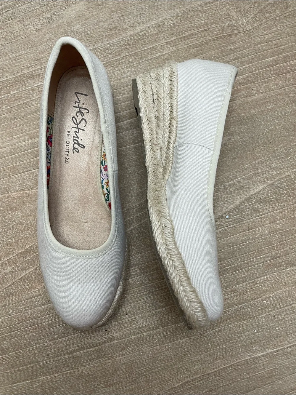 Life Stride Karma Almond Canvas Espadrille Slip-Ons